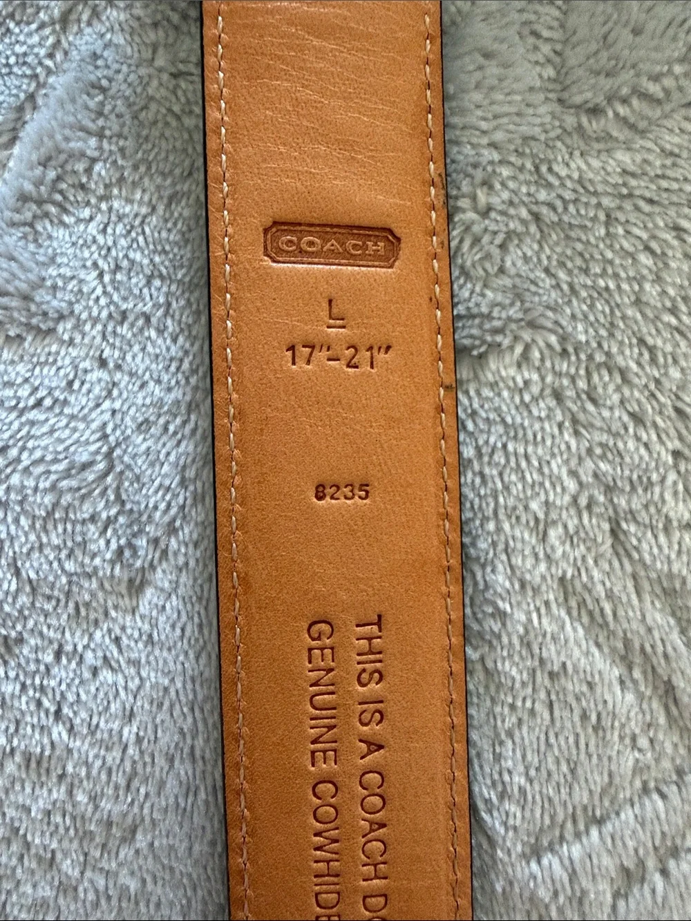 Coach Leather Dog Collar